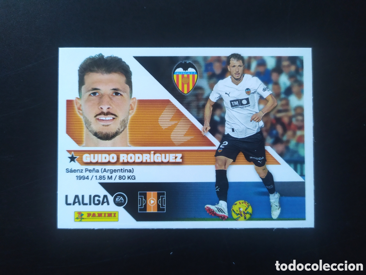 Cromos de f&uacute;tbol: Liga este 2026 2027 26 27 panini Guido Rodr&iacute;guez n&deg; 12 Valencia