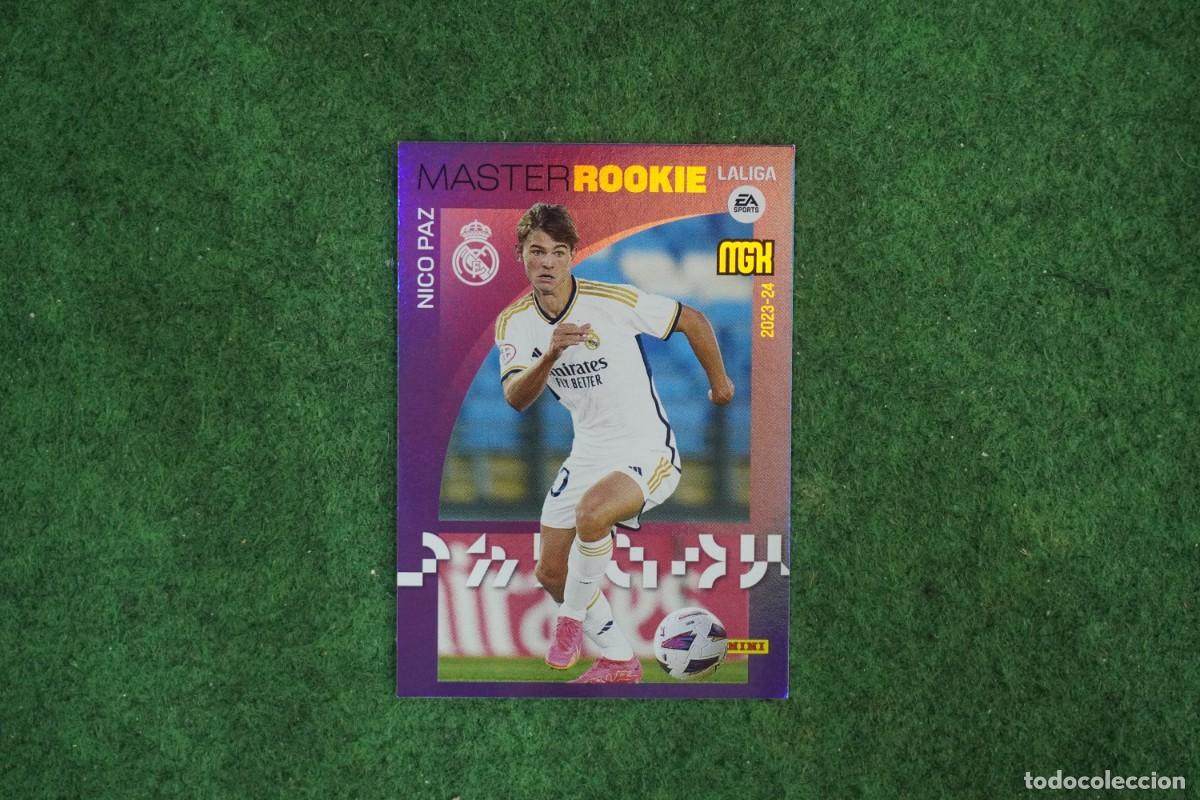 Cromos de f&uacute;tbol: 514 NICO PAZ REAL MADRID MASTER ROOKIE MEGACRACKS 2023 2024 MGK 23 24 PANINI LALIGA EA SPORTS