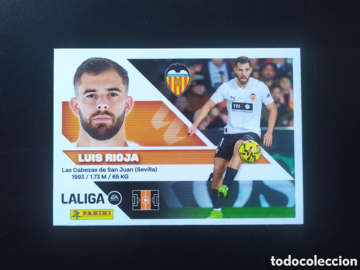 Cromos de f&uacute;tbol: Liga este 2026 2027 26 27 panini Luis Rioja n&deg; 14 Valencia