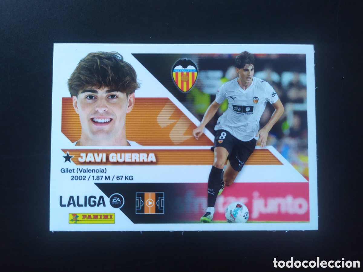 Cromos de f&uacute;tbol: Liga este 2026 2027 26 27 panini Javi Guerra n&deg; 13 Valencia