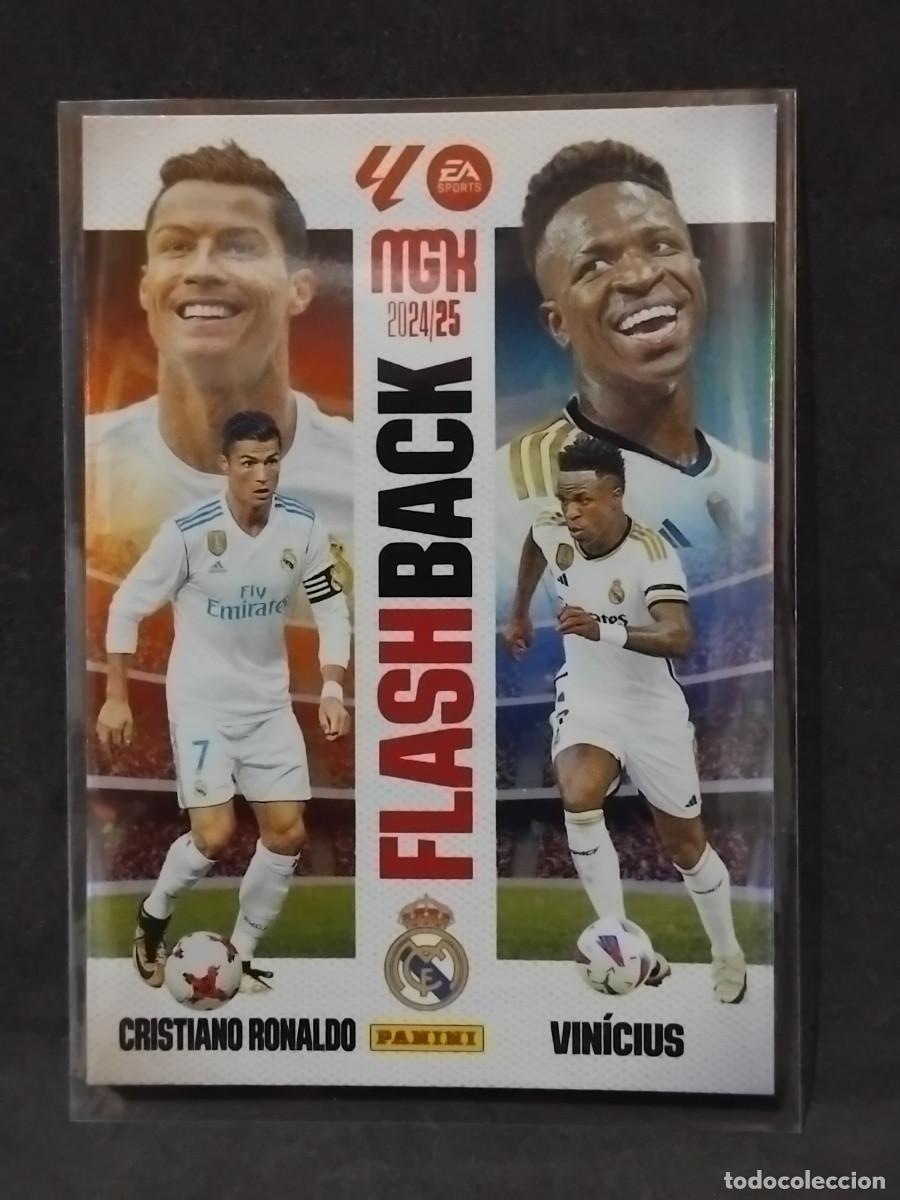 Cromos de f&uacute;tbol: CRISTIANO RONALDO / VINICIUS FLASHBACK 425 - REAL MADRID - MGK MEGACRACKS 2024-25 PANINI 2024 2025