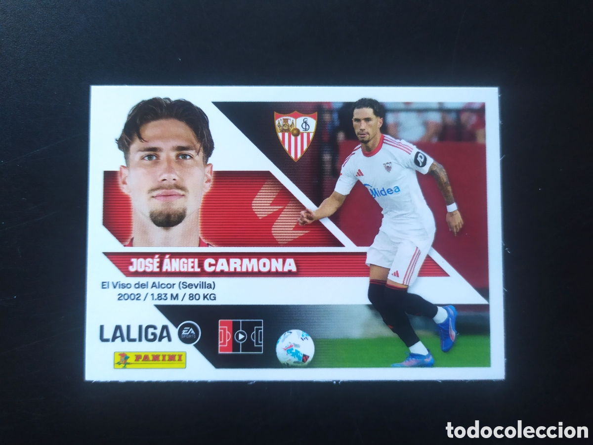Cromos de f&uacute;tbol: Liga este 2026 2027 26 27 panini Carmona n&deg; 5 Sevilla