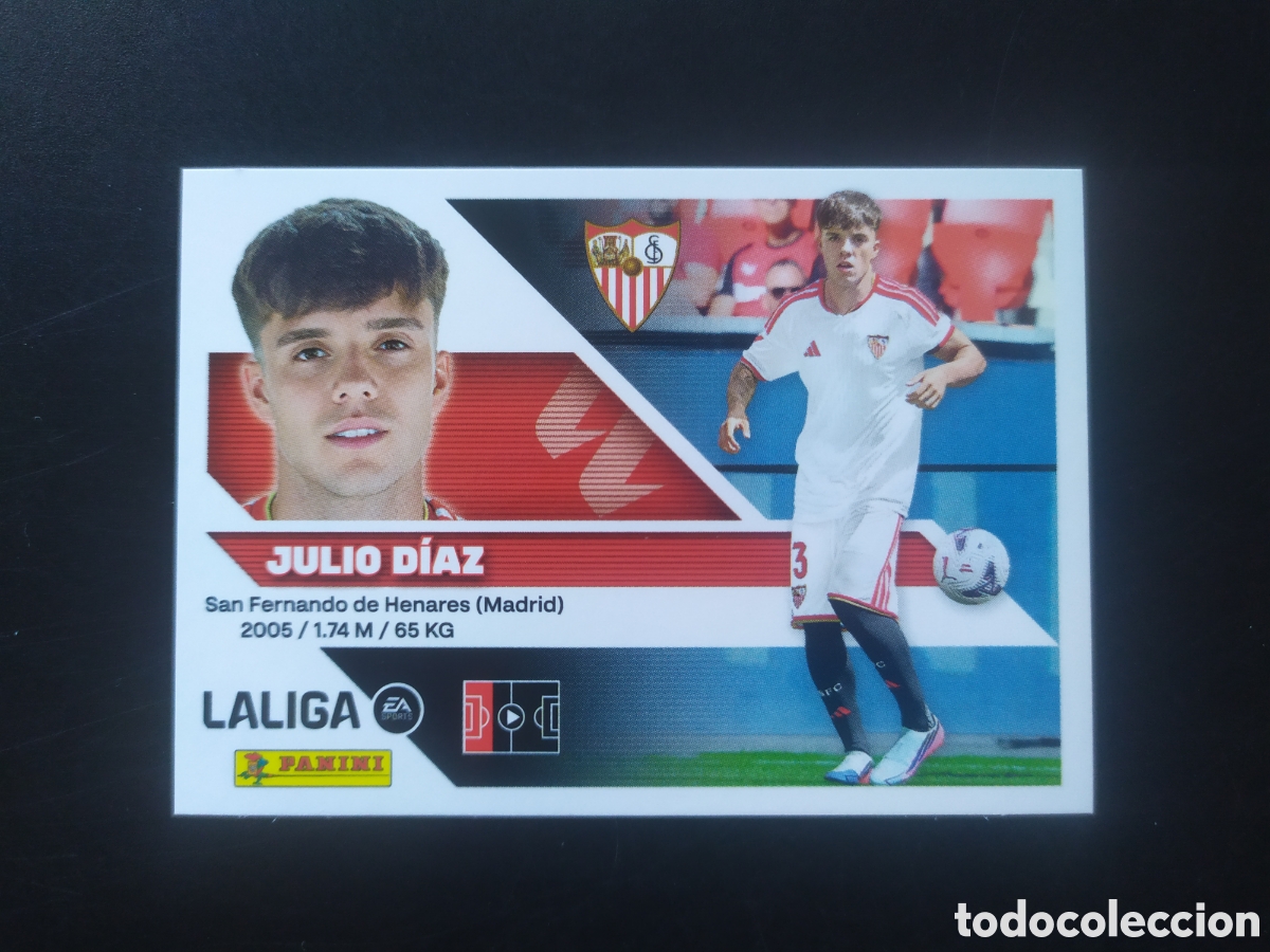 Cromos de f&uacute;tbol: Liga este 2026 2027 26 27 panini Julio D&iacute;az coloca n&deg; 8 bis Sevilla