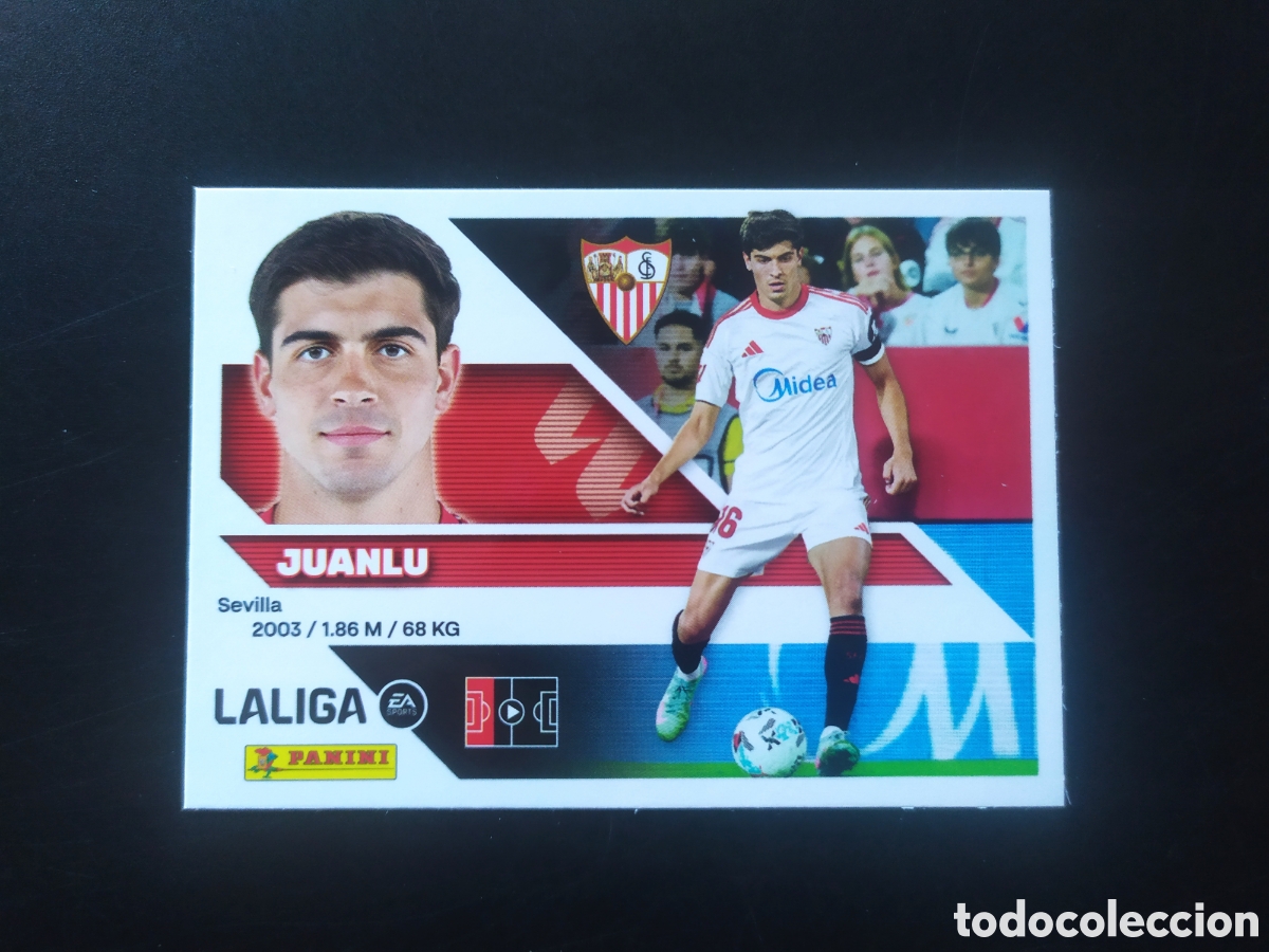 Cromos de f&uacute;tbol: Liga este 2026 2027 26 27 panini Juanlu n&deg; 6 Sevilla