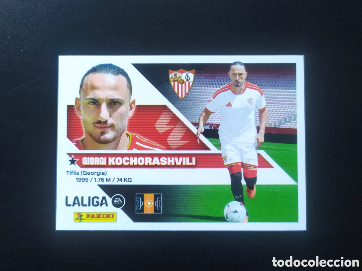 Cromos de f&uacute;tbol: Liga este 2026 2027 26 27 panini Kochorashvili fichaje n&deg; 36 Sevilla