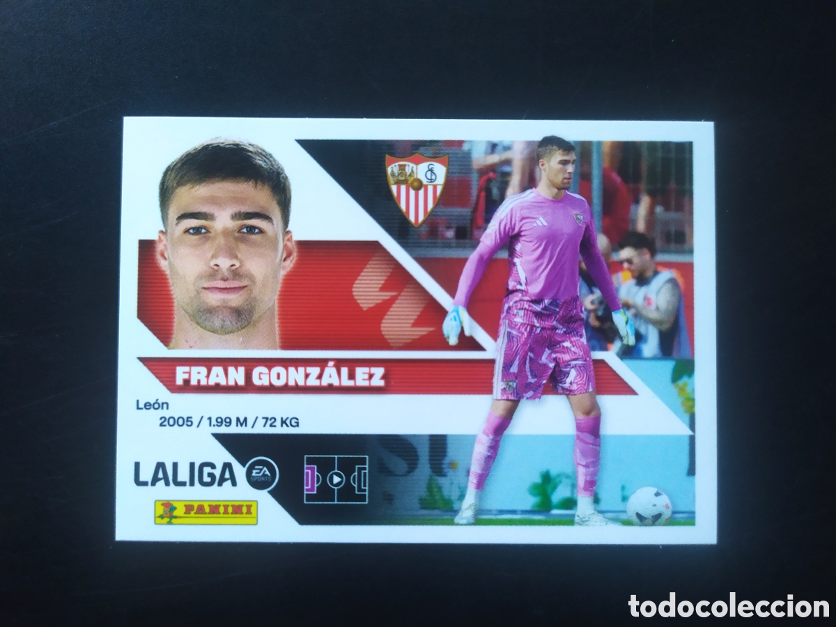 Cromos de f&uacute;tbol: Liga este 2026 2027 26 27 panini Fran Gonz&aacute;lez n&deg; 4 Sevilla