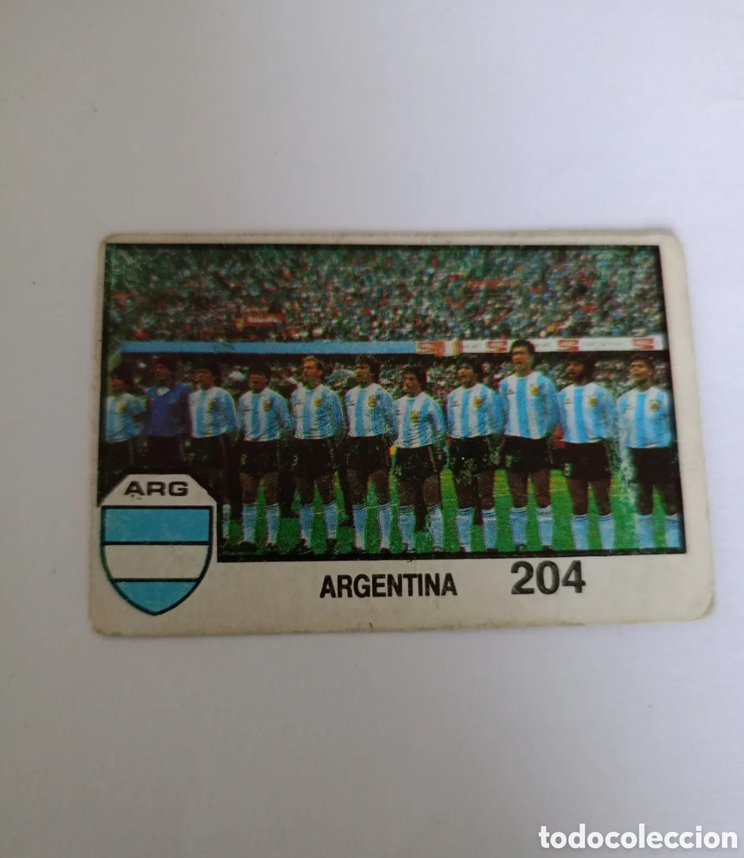 Figurine di Calcio: CROMOS BARNA - MEXICO 86 - 1986 - SIN PEGAR - ARGENTINA - SELECCION CON MARADONA - 204