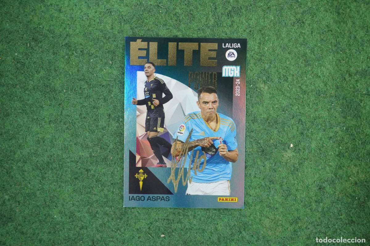 Fu&szlig;ball-Sticker: P7 IAGO ASPAS CELTA ELITE POWER MEGACRACKS 2023 2024 MGK 23 24 PANINI LALIGA EA SPORTS