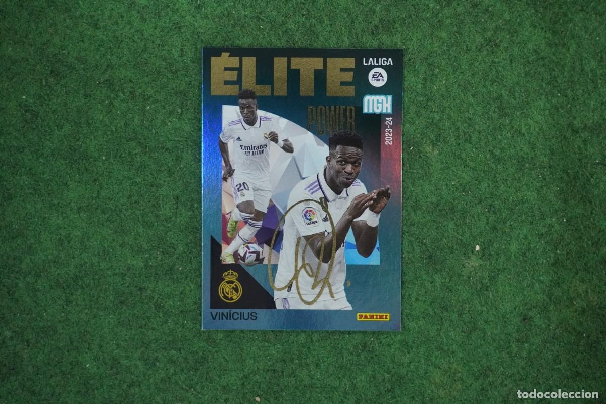 Cromos de f&uacute;tbol: P16 VINICIUS REAL MADRID ELITE POWER MEGACRACKS 2023 2024 MGK 23 24 PANINI LALIGA EA SPORTS