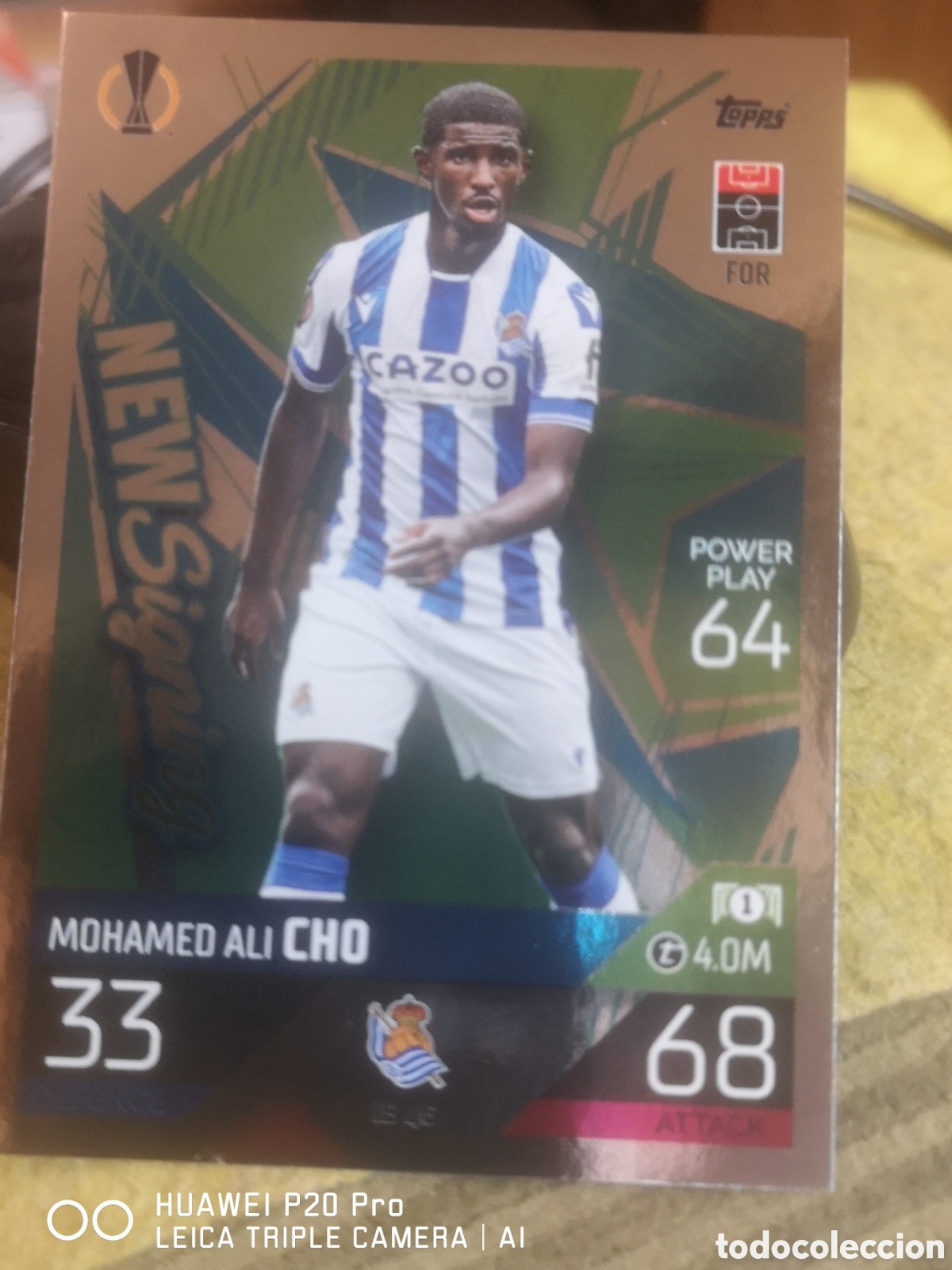 Cromos de f&uacute;tbol: IB 46 MOHAMED ALI CHO MATCH ATTAX 2022 2023 NEW SIGNING - REAL SOCIEDAD