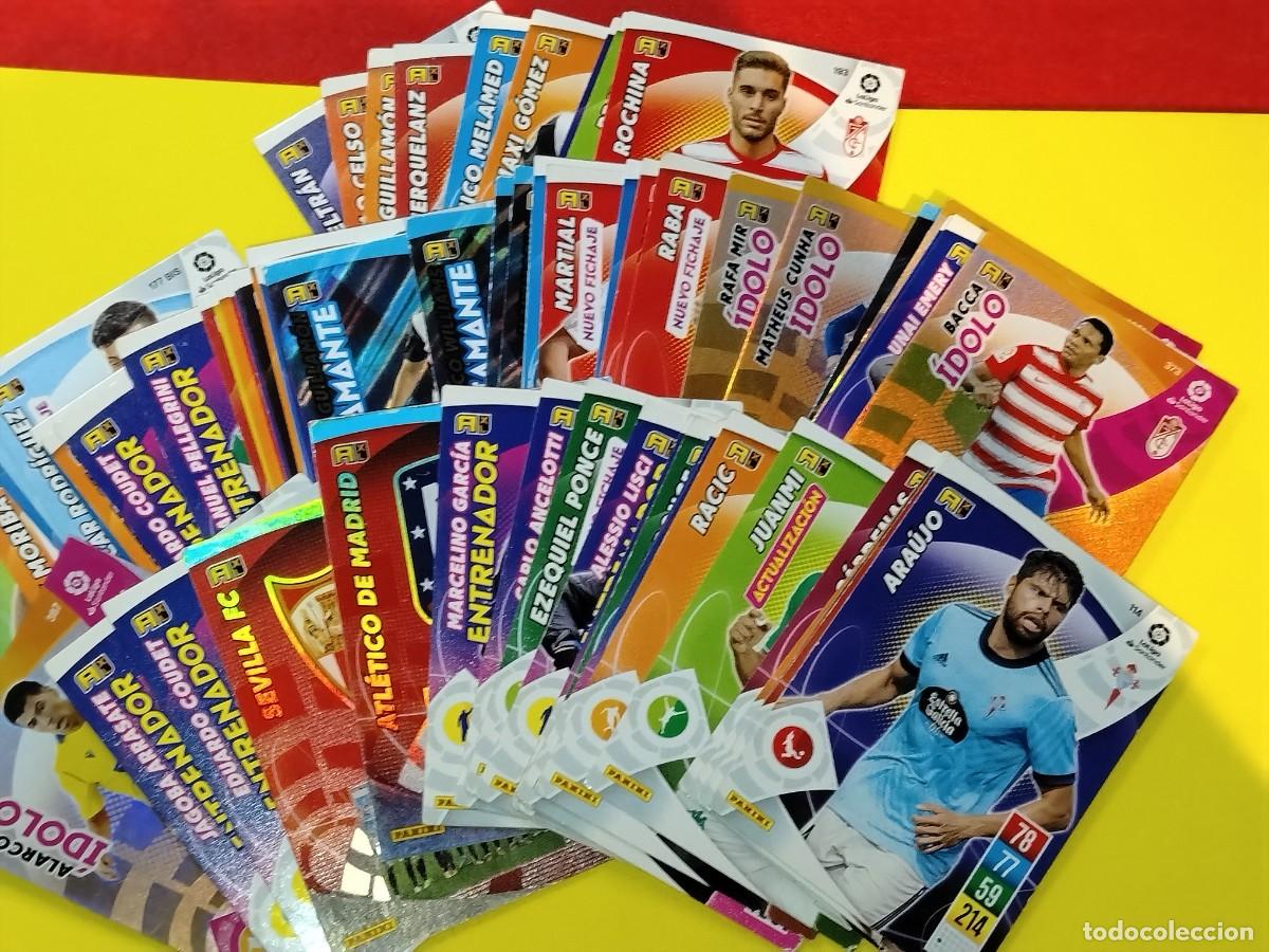 Figurine di Calcio: LOTE DE 63 CARTAS DE F&Uacute;TBOL LIGA 2021-22 DE PANINI - ADRENALYN