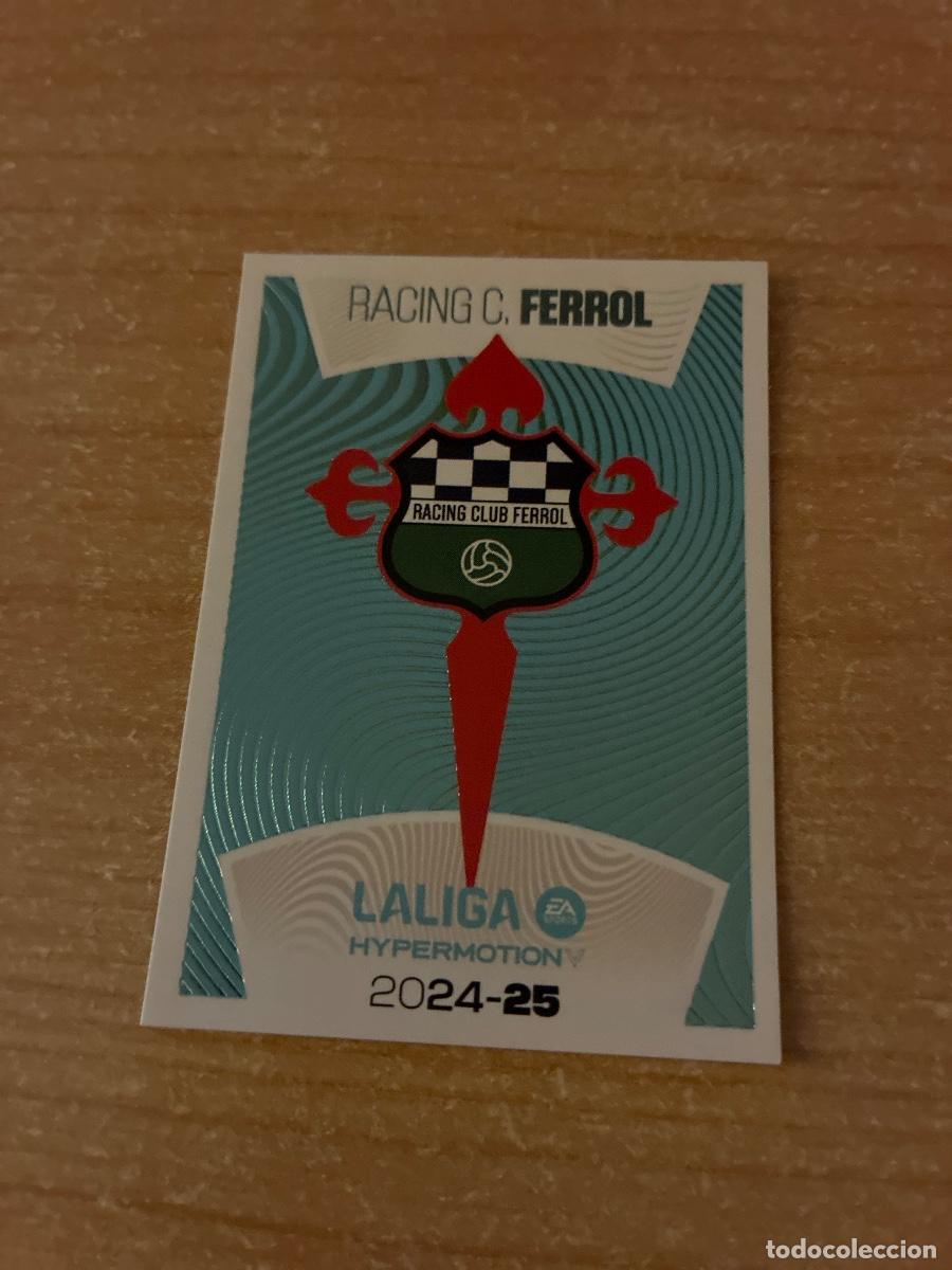Cromos de f&uacute;tbol: 12 ESCUDO RACING FERROL LIGA ESTE 2024 2025