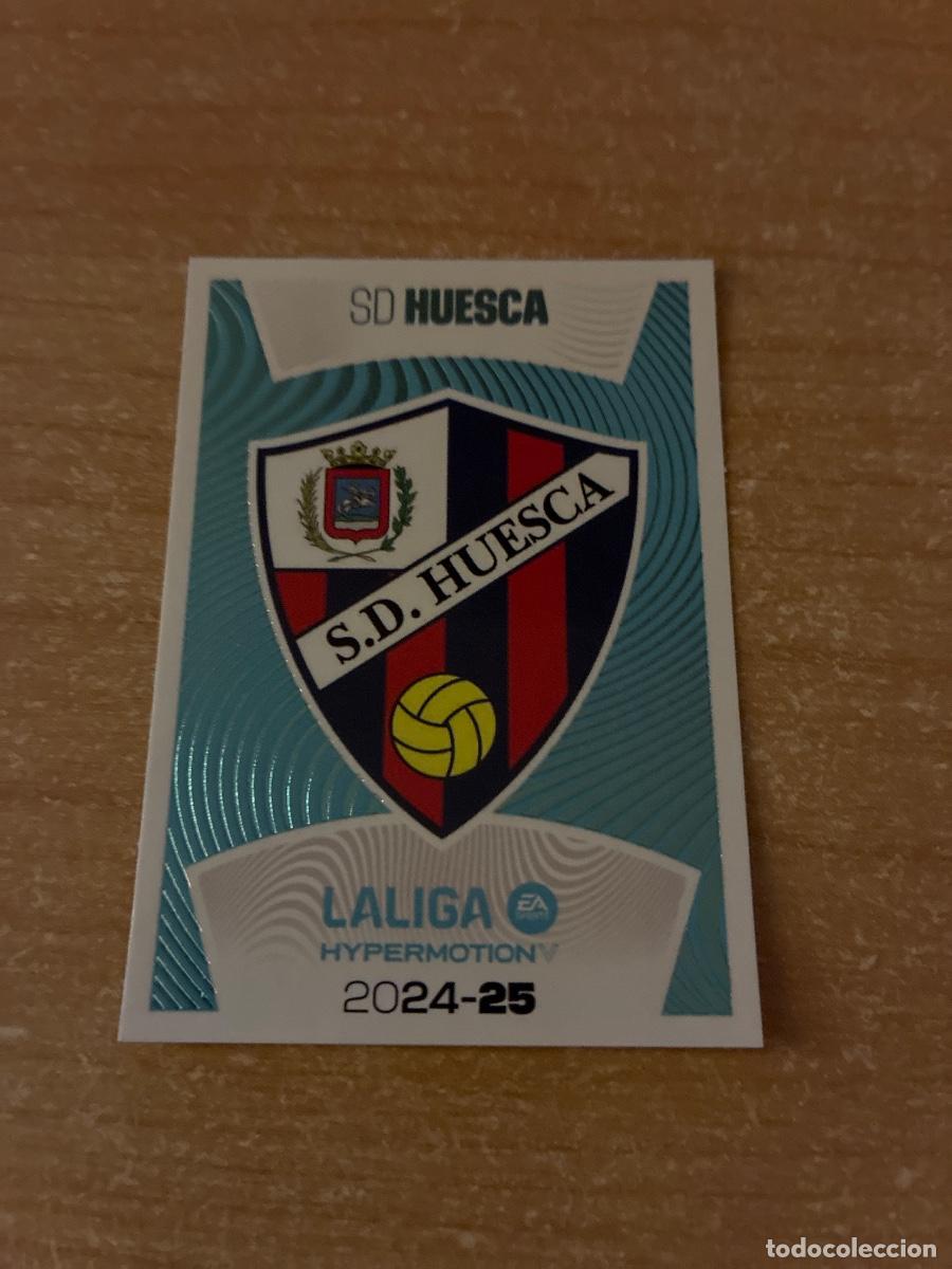 Cromos de f&uacute;tbol: 14 ESCUDO HUESCA LIGA ESTE 2024 2025
