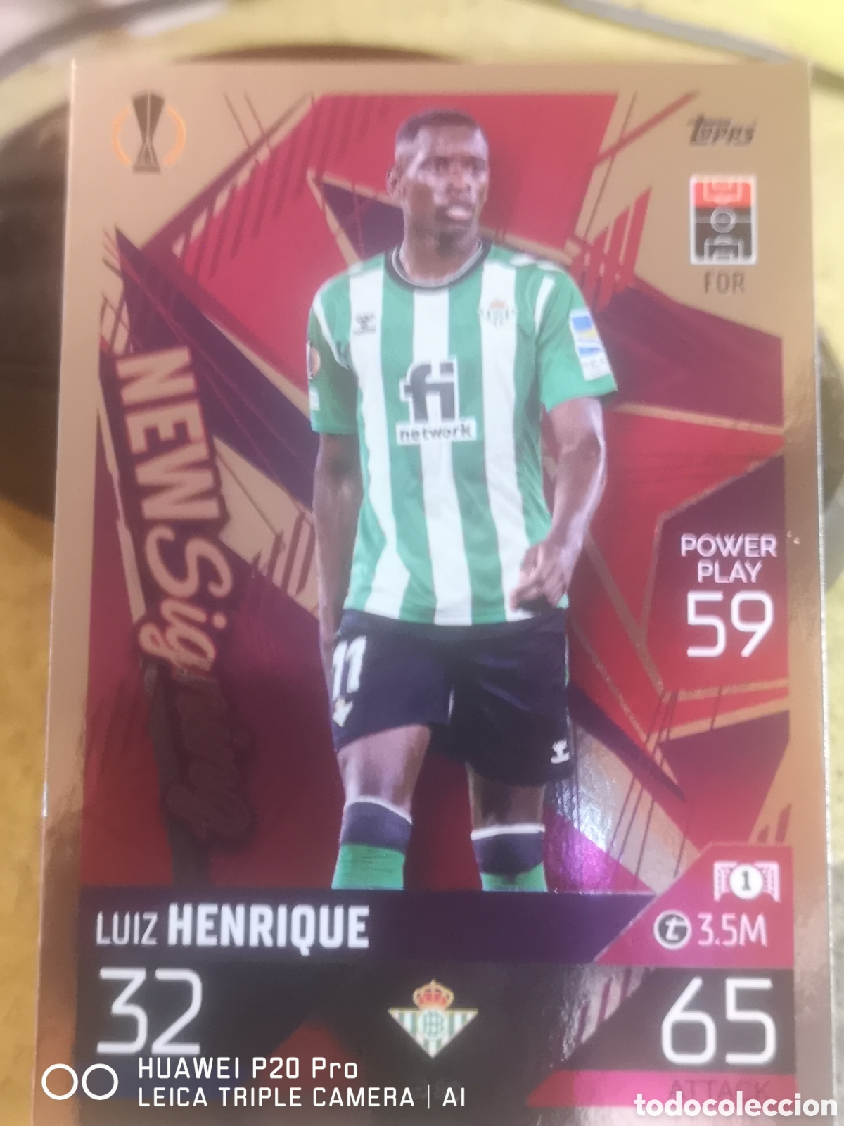 Cromos de f&uacute;tbol: IB 19 LUIZ HENRIQUE MATCH ATTAX 2022 2023 NEW SIGNING - REAL BETIS