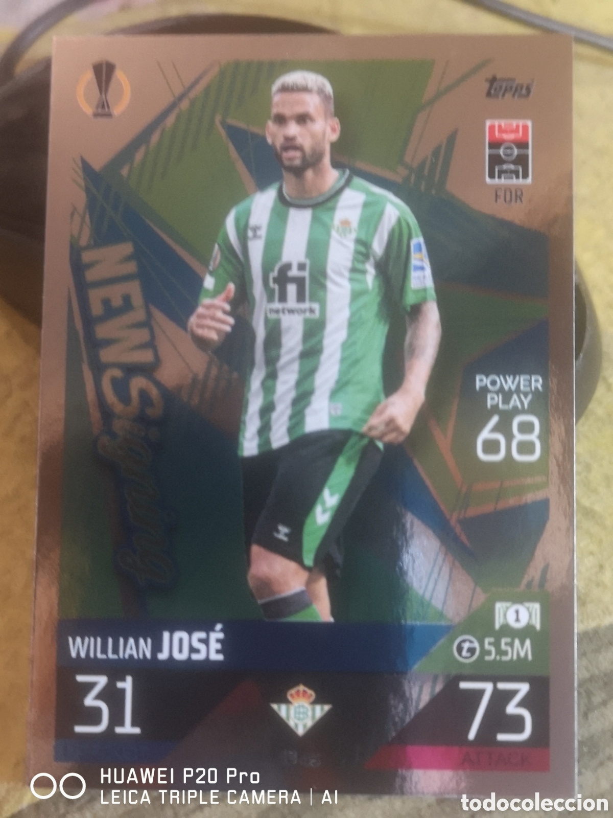 Cromos de f&uacute;tbol: IB 45 WILLIAM JOSE MATCH ATTAX 2022 2023 NEW SIGNING - REAL BETIS
