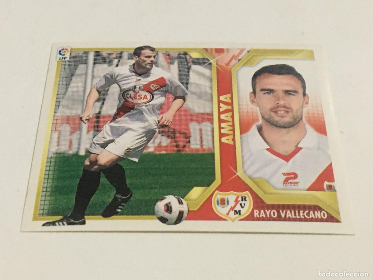 Cromos de f&uacute;tbol: CROMO LIGA 11-12 2011-12 AMAYA NUMERO 6 BAJA RAYO VALLECANO EDICIONES ESTE , NUNCA PEGADO