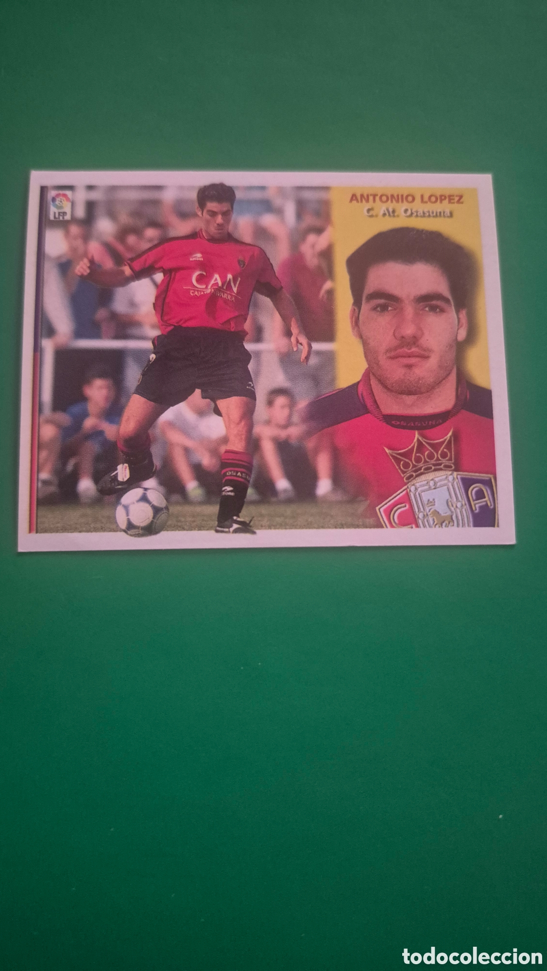 Cromos de f&uacute;tbol: ANTONIO LOPEZ C. A. OSASUNA FICHAJE 3 LIGA ESTE 2002/2003 02 03 NUNCA PEGADO SIN PEGAR