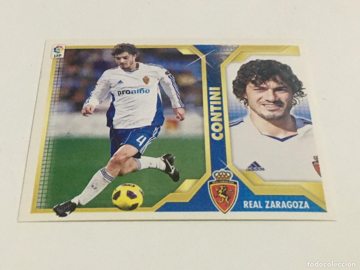 Cromos de f&uacute;tbol: CROMO LIGA 11-12 2011-12 CONTINI NUMERO 4B BAJA REAL ZARAGOZA EDICIONES ESTE , NUNCA PEGADO