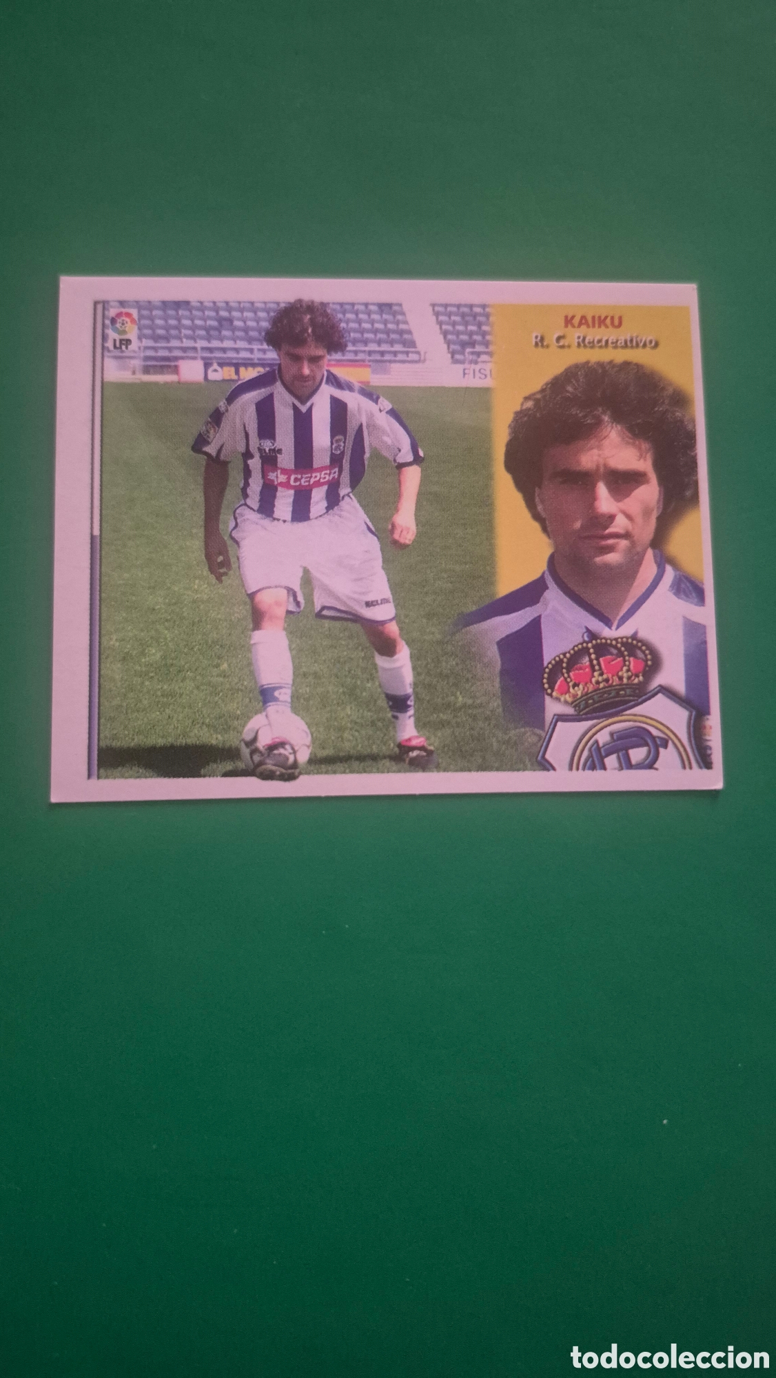 Cromos de f&uacute;tbol: KAIKU RECREATIVO DE LA CORU&Ntilde;A FICHAJE 5 LIGA ESTE 2002/2003 02 03 NUNCA PEGADO SIN PEGAR