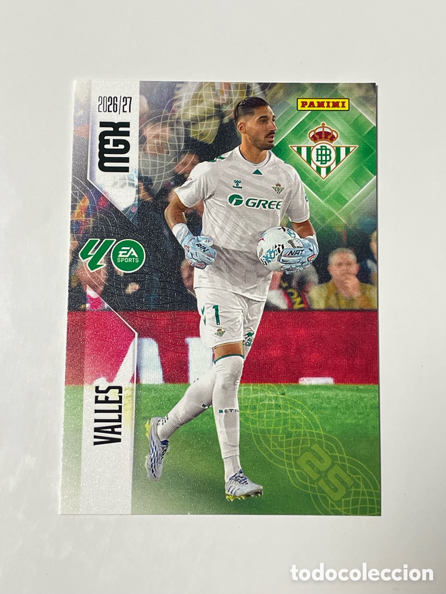 Cromos de f&uacute;tbol: &Aacute;lvaro Valles Betis Panini Megacracks 26/27 #92