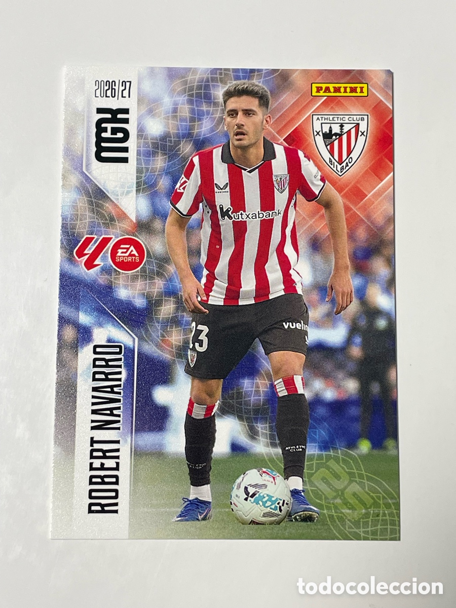 Cromos de f&uacute;tbol: Robert Navarro Athletic de Bilbao Panini Megacracks 26/27 #51
