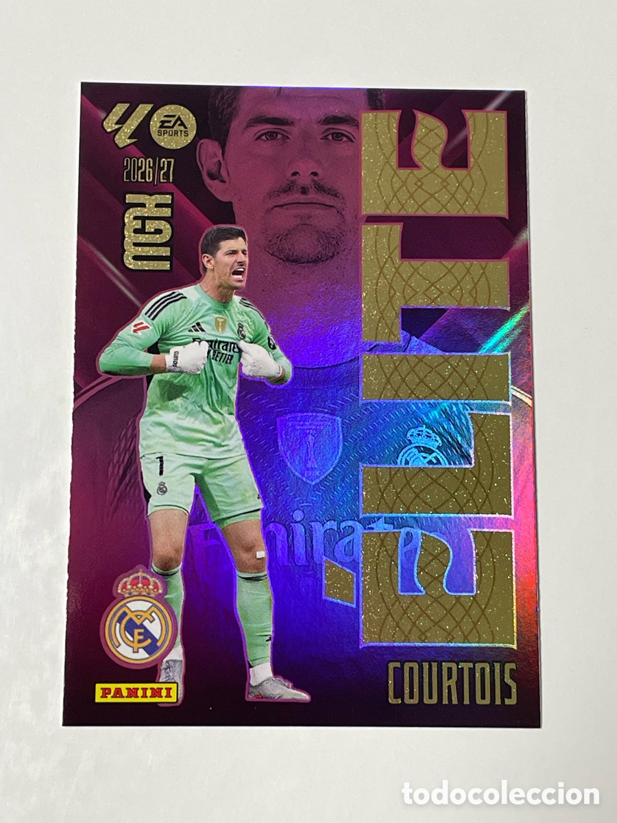 Cromos de f&uacute;tbol: Thibaut Courtois Real Madrid Panini Megacracks 26/27 Elite #4
