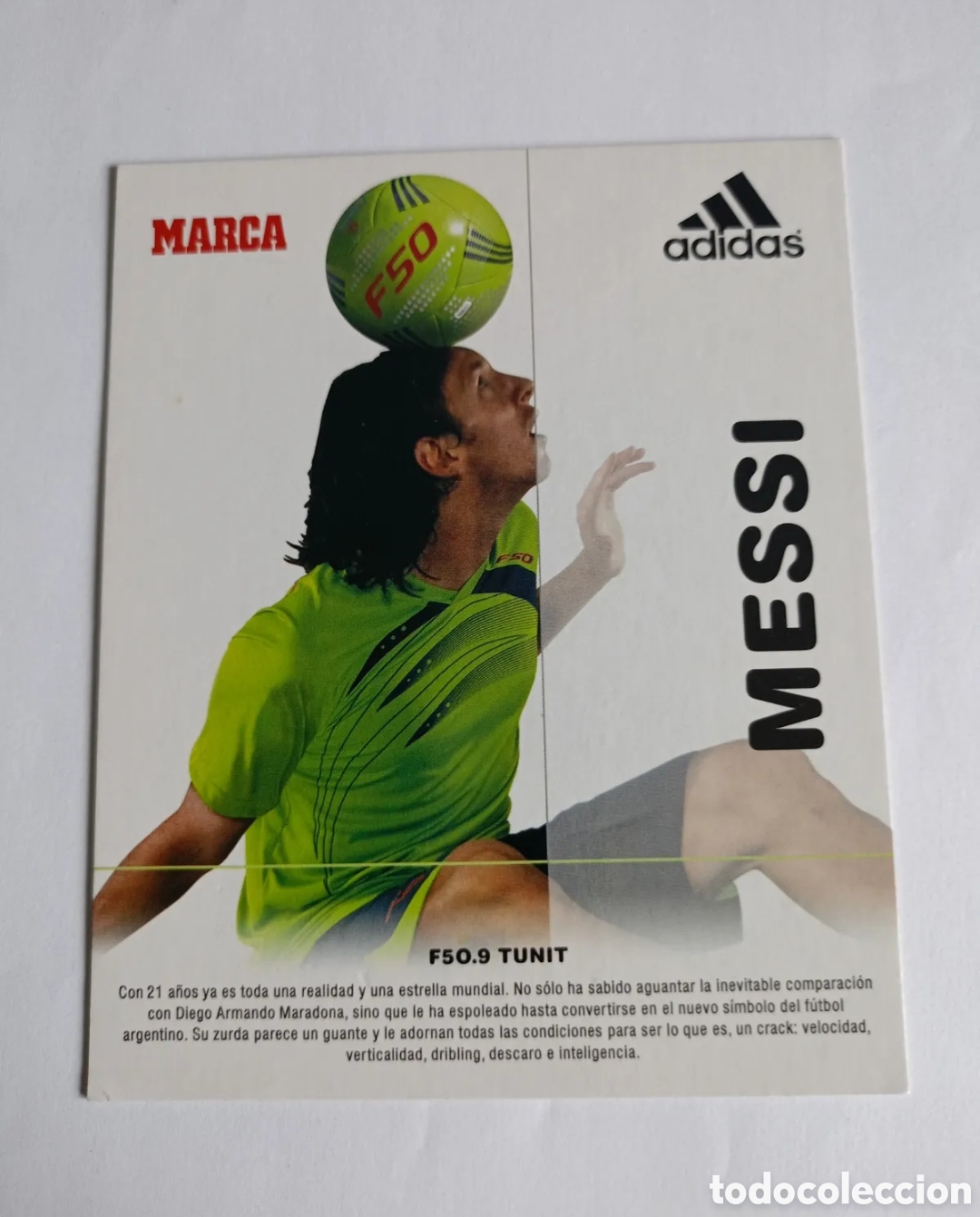 Figurine di Calcio: Tarjeta ficha marca Messi