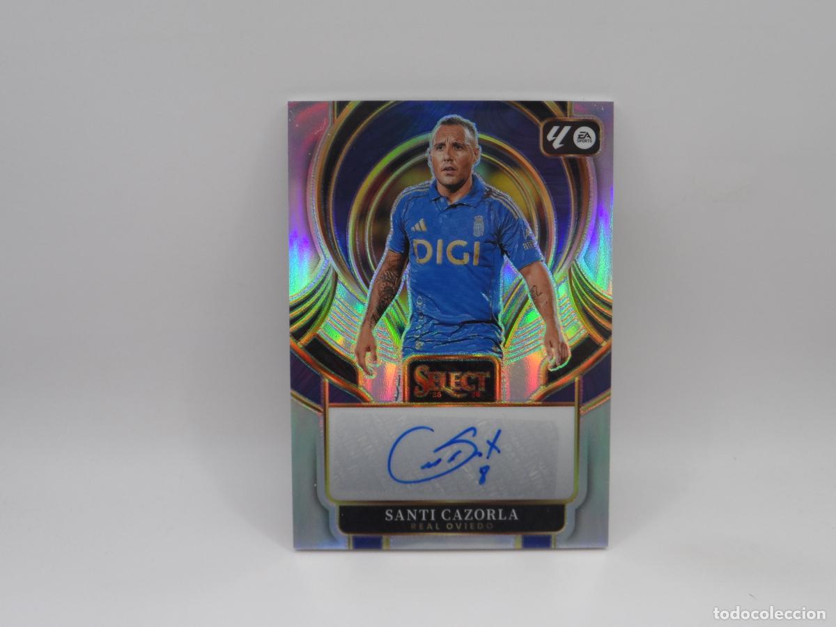 Cromos de f&uacute;tbol: AUTO SANTI CAZORLA REAL OVIEDO PANINI SELECT 2025 2026 25 26 PRIZM AUTOGRAFO