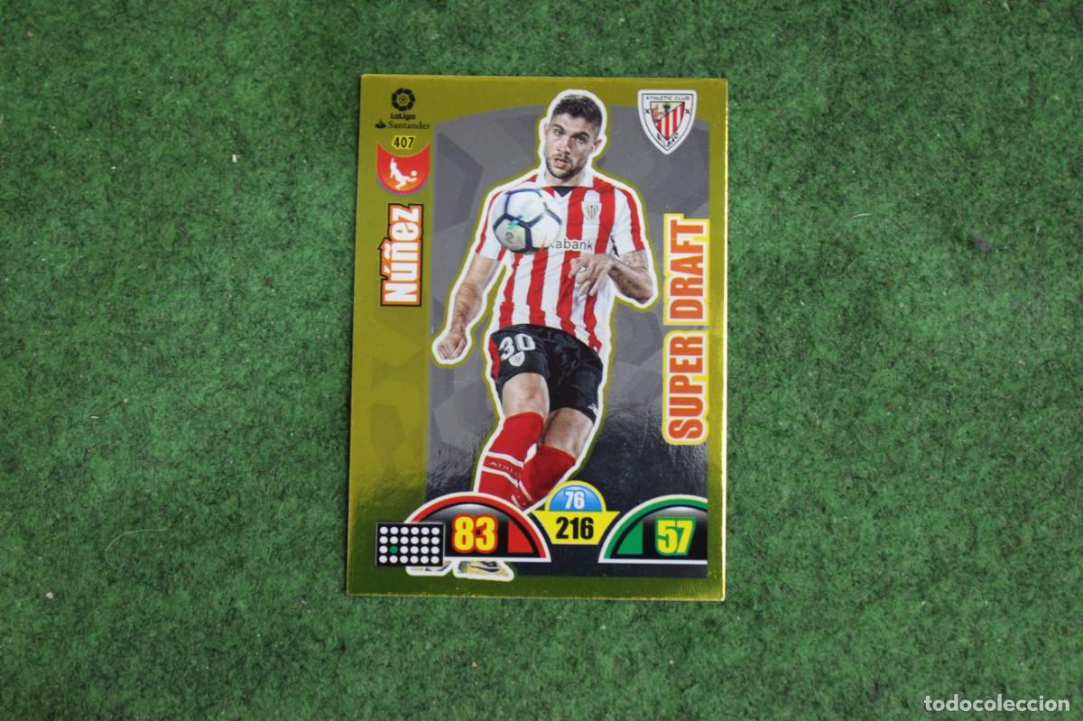 Cromos de f&uacute;tbol: 407 N&Uacute;&Ntilde;EZ ADRENALYN XL 2017 2018 17 18 LALIGA SANTANDER