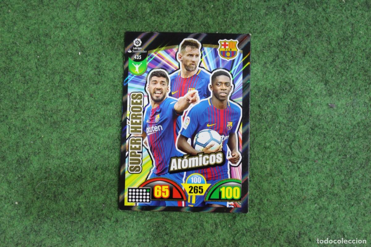 Football Stickers: 435 AT&Oacute;MICOS ADRENALYN XL 2017 2018 17 18 LALIGA SANTANDER