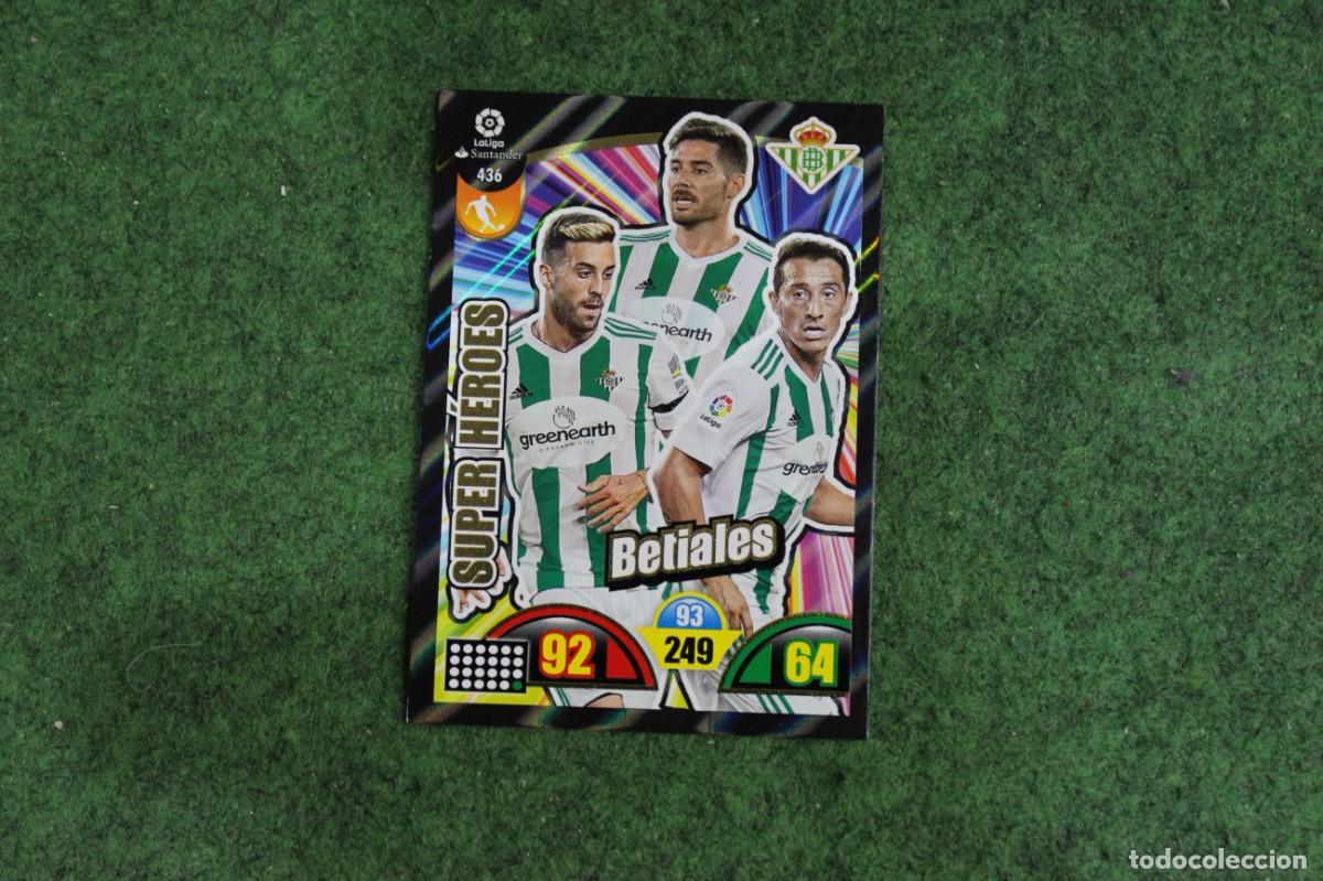 Football Stickers: 436 BETIALES ADRENALYN XL 2017 2018 17 18 LALIGA SANTANDER