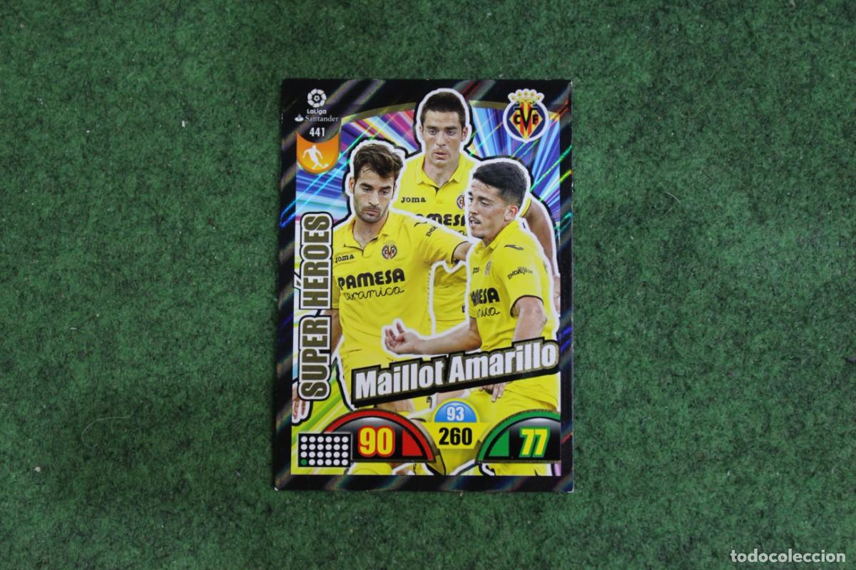 Football Stickers: 441 MAILLOT AMARILLO ADRENALYN XL 2017 2018 17 18 LALIGA SANTANDER