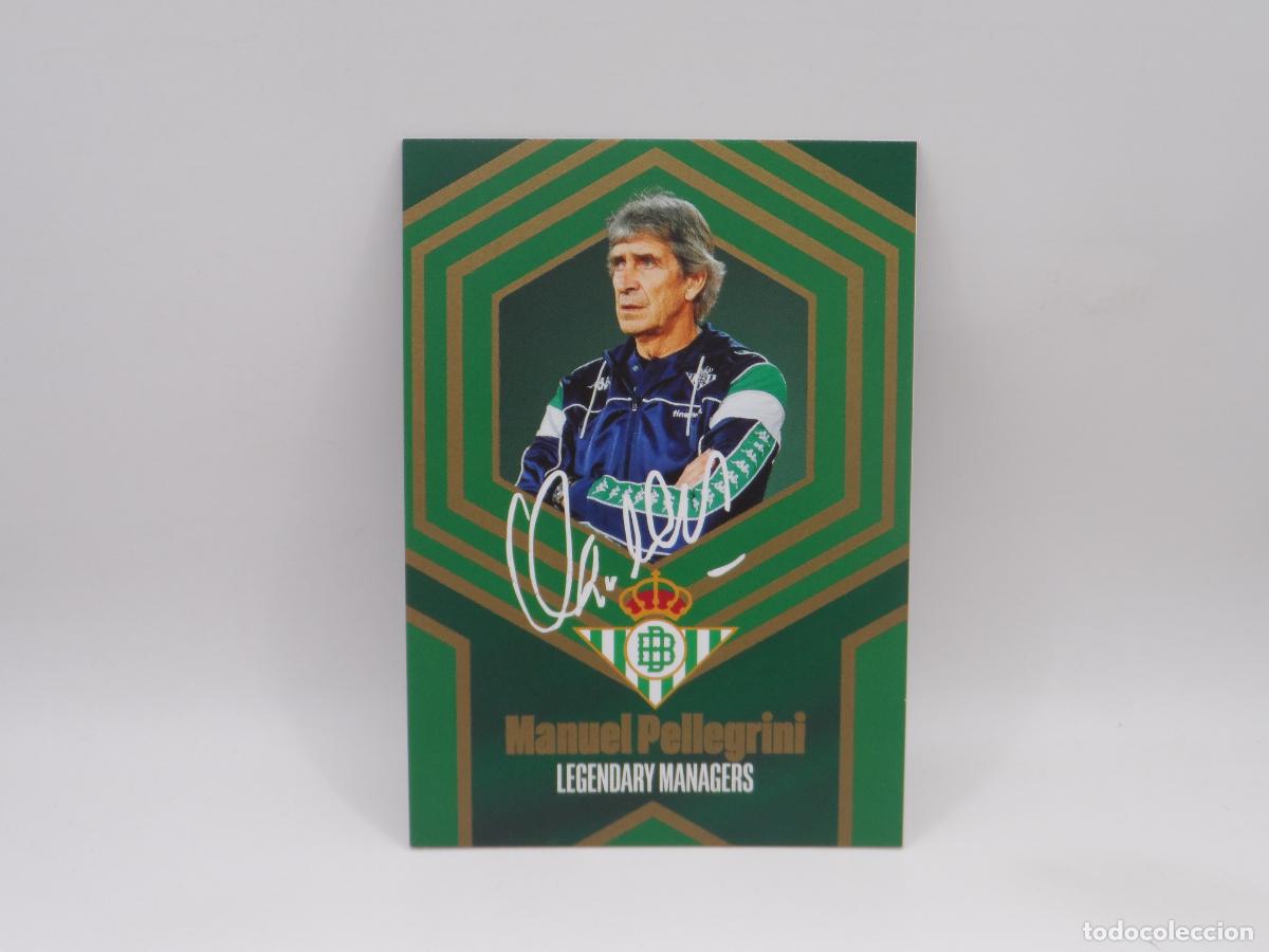 Cromos de f&uacute;tbol: 64 MANUEL PELLEGRINI BETIS MUNDICROMO 2023 LA VIDA EN VERDE LEGENDARY MANAGERS