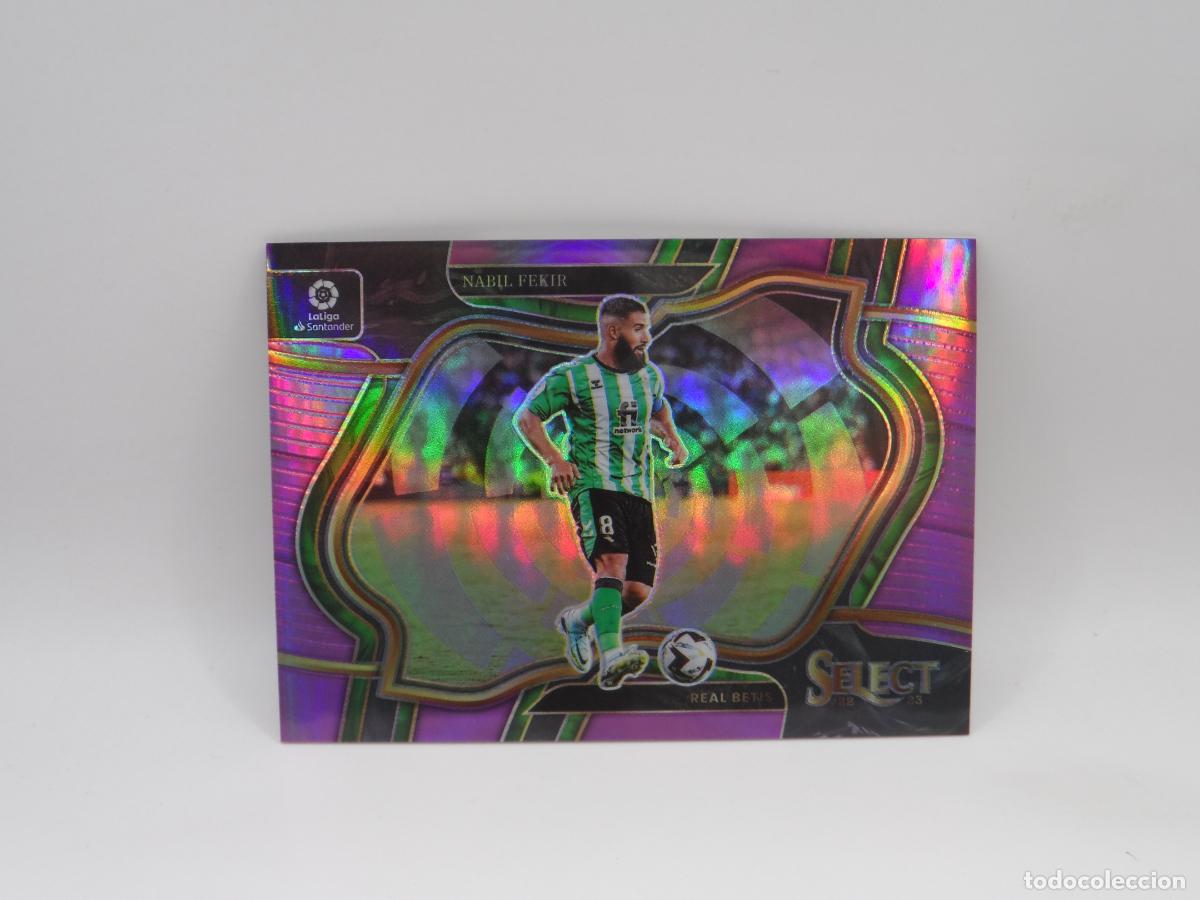 Cromos de f&uacute;tbol: 224 FEKIR NUMERADA /75 PURPLE PRIZM BETIS PANINI SELECT 2022 2023 22 23 FIELD LEVEL