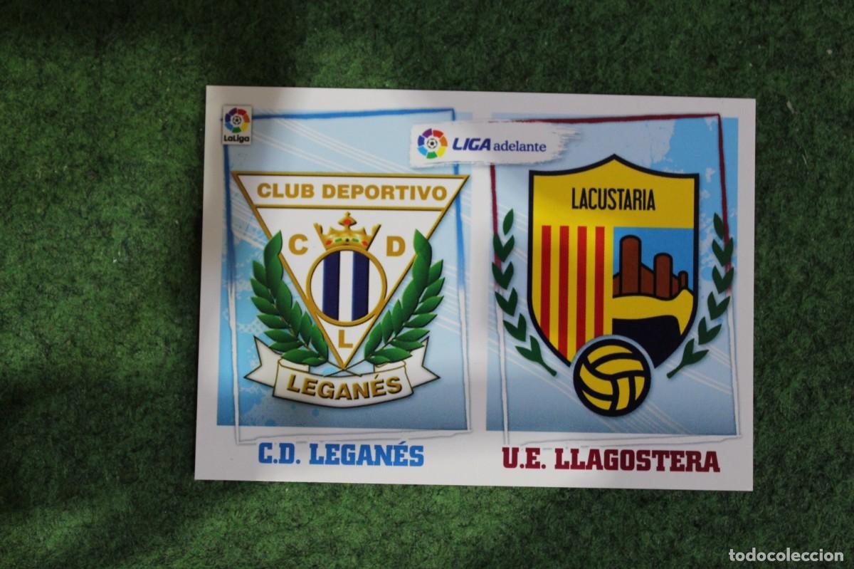 Cromos de f&uacute;tbol: 6 ESCUDOS LEGAN&Eacute;S - LLAGOSTERA LIGA ADELANTE LIGA ESTE PANINI 2015 2016 LIGA BBVA