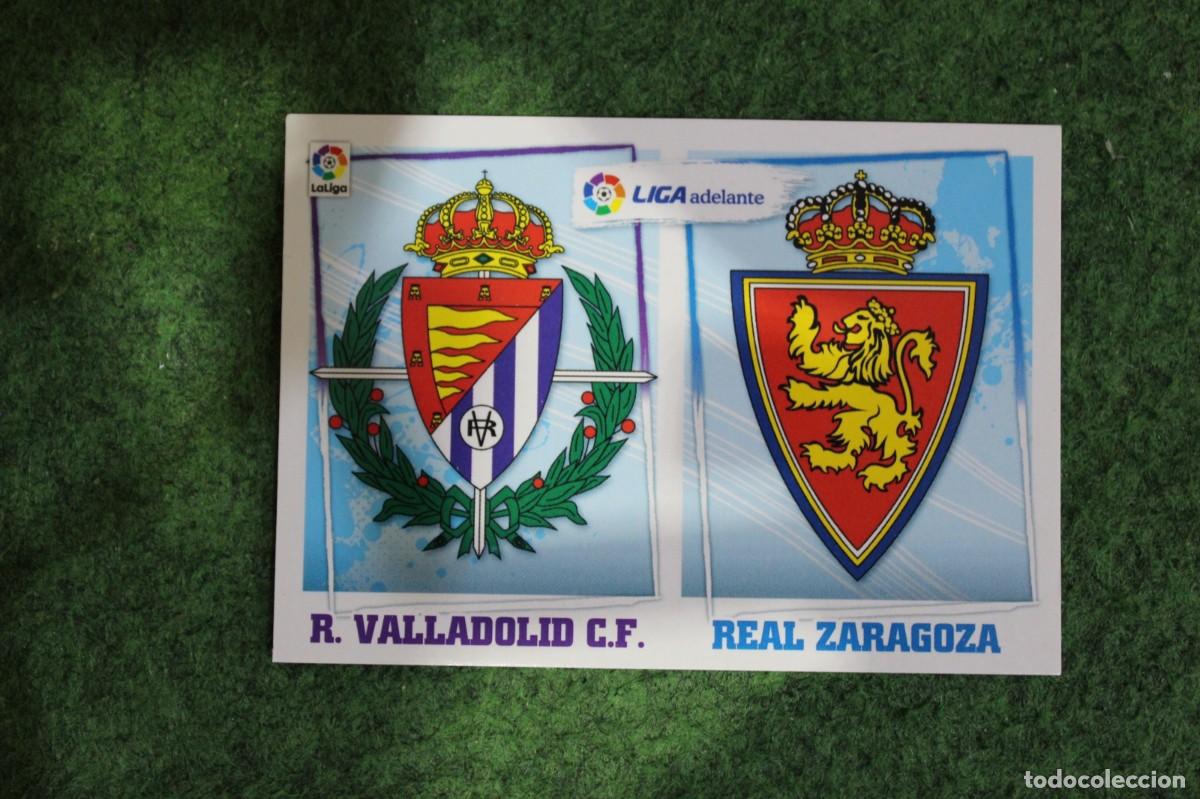 Cromos de f&uacute;tbol: 11 ESCUDOS VALLADOLID - ZARAGOZA LIGA ADELANTE LIGA ESTE PANINI 2015 2016 LIGA BBVA