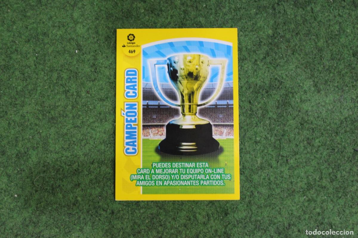 Cromos de f&uacute;tbol: 469 CAMPE&Oacute;N CARD ADRENALYN XL 2017 2018 17 18 LALIGA SANTANDER