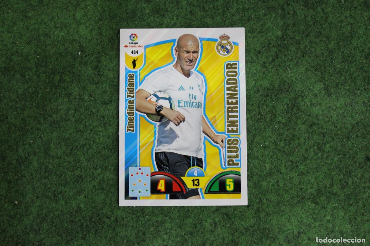 Cromos de f&uacute;tbol: 484 ZINEDINE ZIDANE ADRENALYN XL 2017 2018 17 18 LALIGA SANTANDER