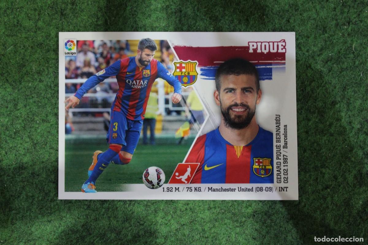 Cromos de f&uacute;tbol: 8 PIQU&Eacute; BARCELONA LIGA ESTE PANINI 2015 2016 LIGA BBVA