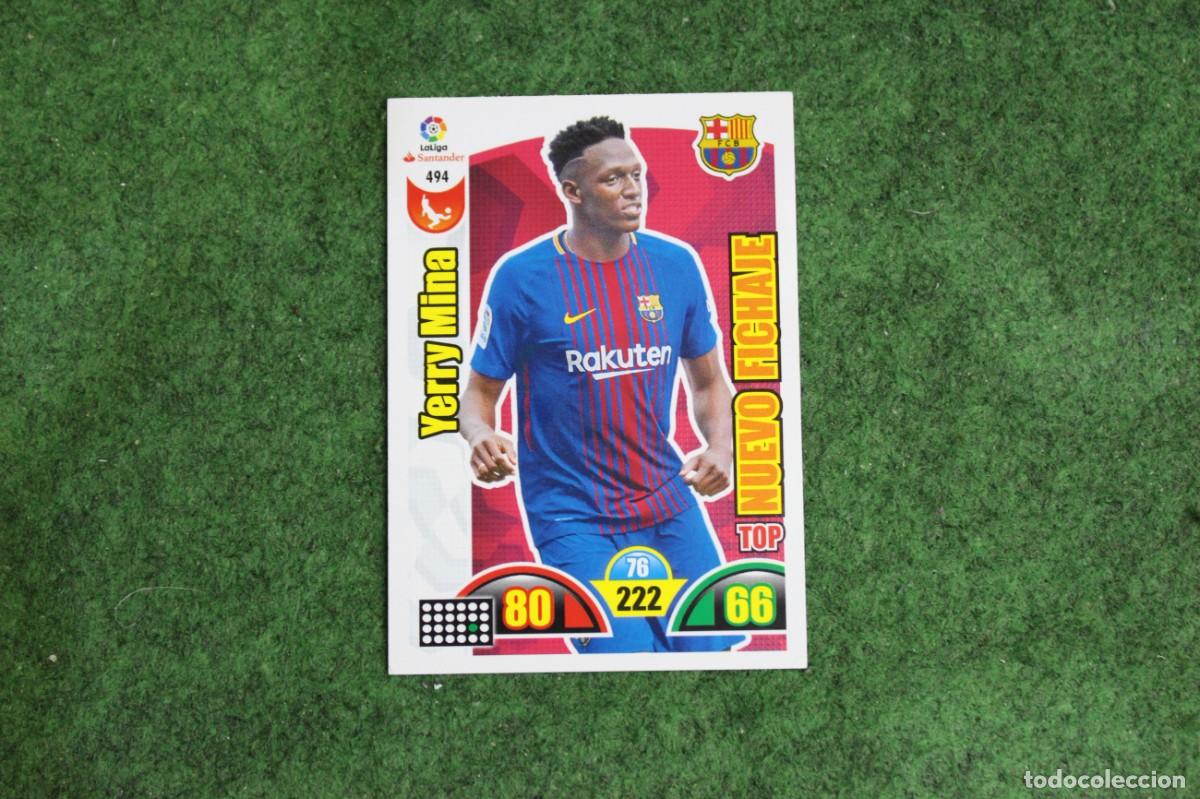 Cromos de f&uacute;tbol: 494 YERRY MINA ADRENALYN XL 2017 2018 17 18 LALIGA SANTANDER
