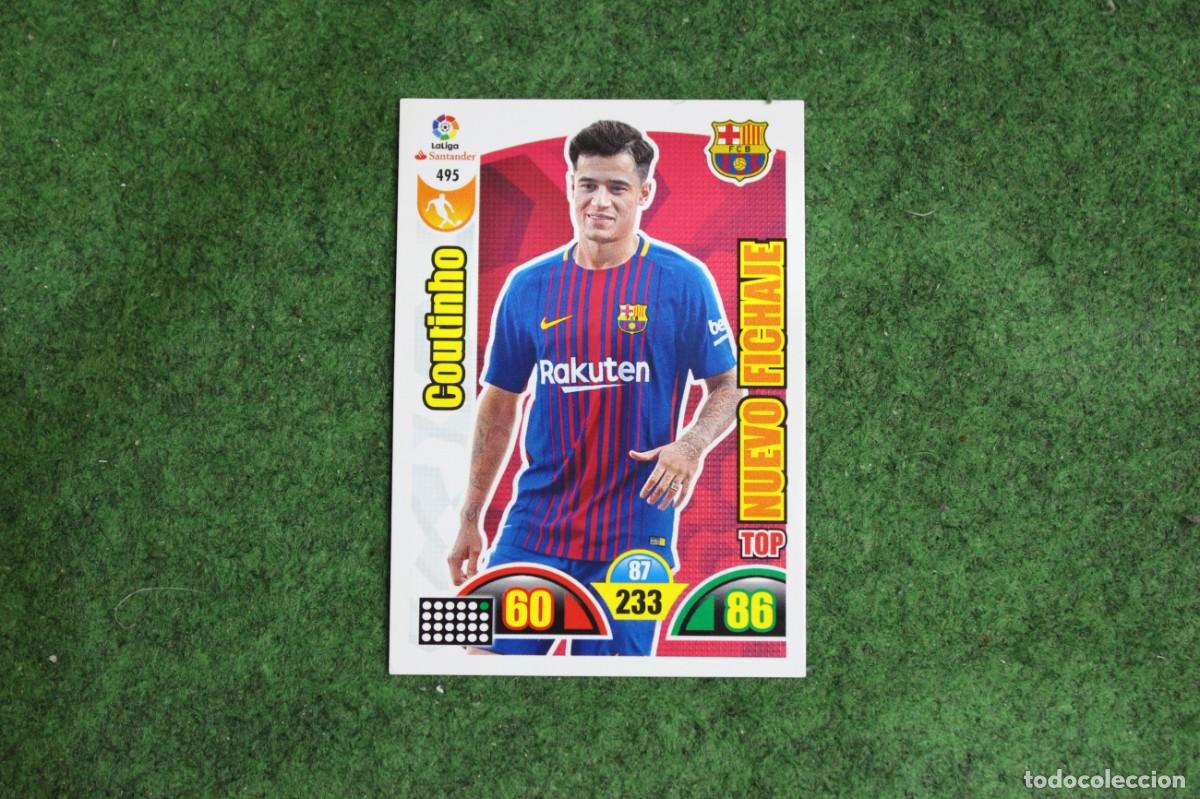 Cromos de f&uacute;tbol: 495 COUTINHO ADRENALYN XL 2017 2018 17 18 LALIGA SANTANDER