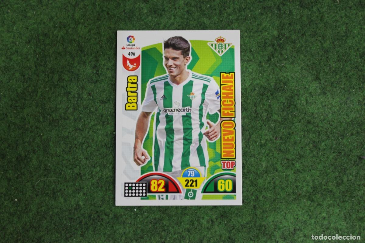Cromos de f&uacute;tbol: 496 BARTRA ADRENALYN XL 2017 2018 17 18 LALIGA SANTANDER