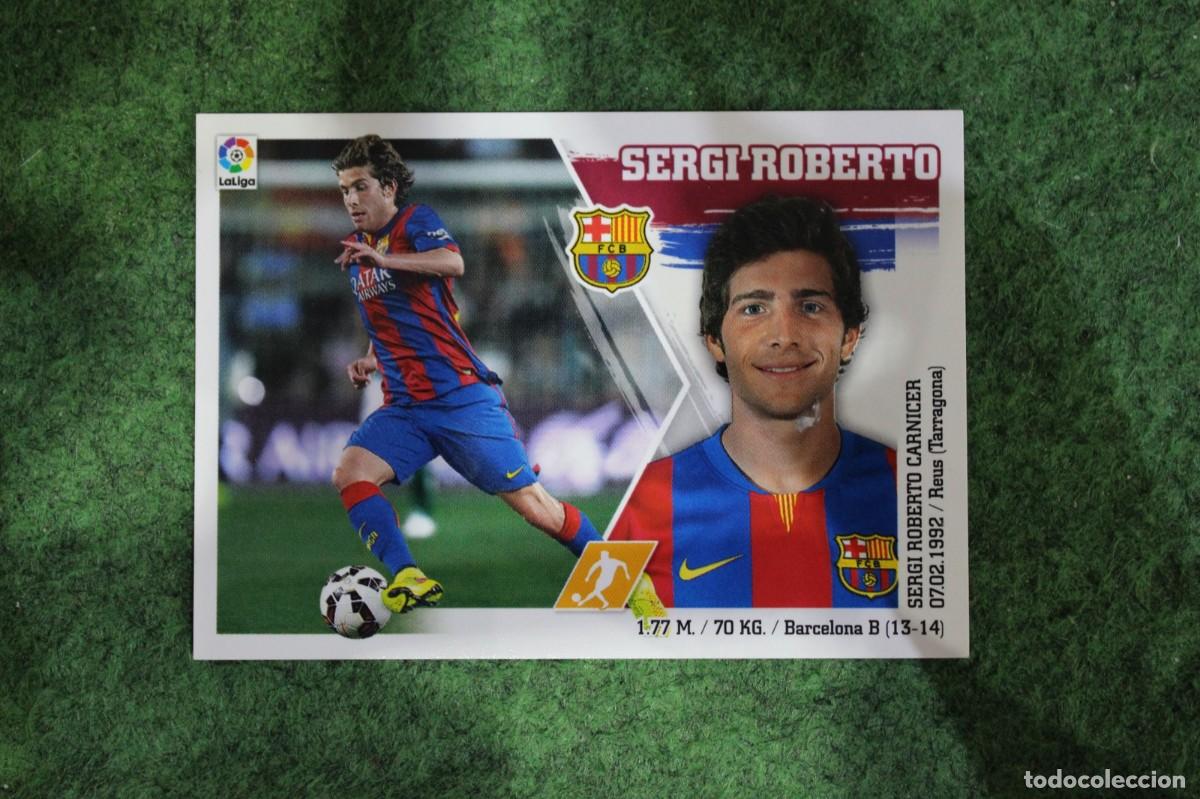Cromos de f&uacute;tbol: 15 SERGI ROBERTO BARCELONA LIGA ESTE PANINI 2015 2016 LIGA BBVA