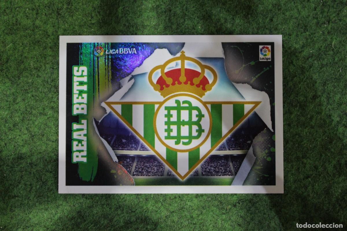 Cromos de f&uacute;tbol: 1 ESCUDO BETIS LIGA ESTE PANINI 2015 2016 LIGA BBVA