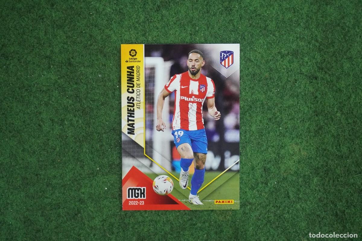 Cromos de f&uacute;tbol: 62 MATHEUS CUNHA ATLETICO MADRID MEGACRACKS 2022 2023 LALIGA SANTANDER MGK 22 23 PANINI