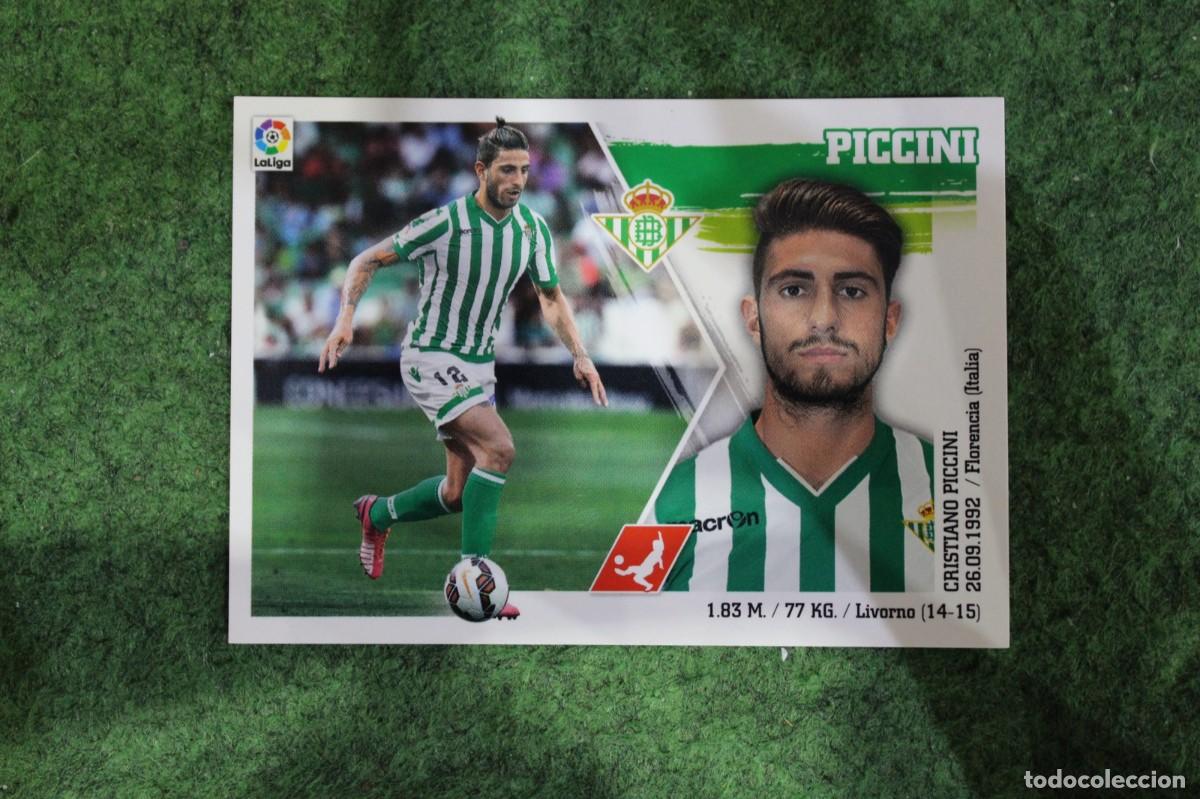 Cromos de f&uacute;tbol: 6 PICCINI BETIS LIGA ESTE PANINI 2015 2016 LIGA BBVA