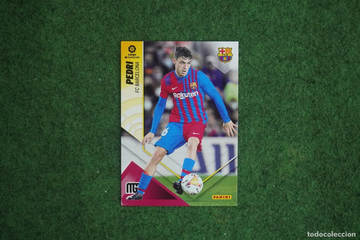 Cromos de f&uacute;tbol: 77 PEDRI BARCELONA MEGACRACKS 2022 2023 LALIGA SANTANDER MGK 22 23 PANINI