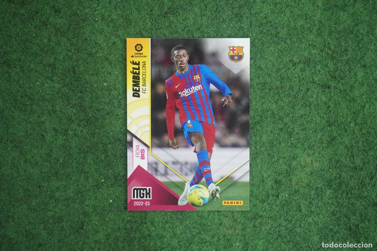 Cromos de f&uacute;tbol: 80 BIS DEMBELE BARCELONA MEGACRACKS 2022 2023 LALIGA SANTANDER MGK 22 23 PANINI