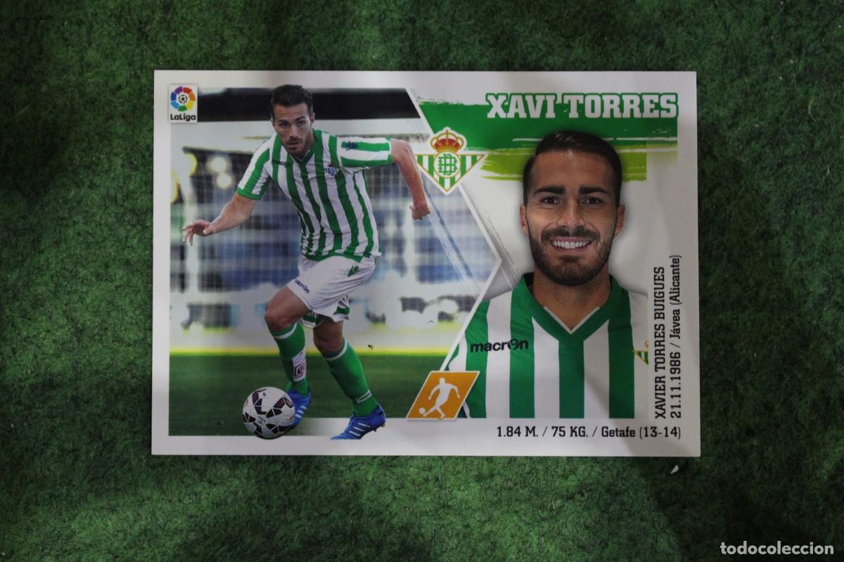 Cromos de f&uacute;tbol: 12 XAVI TORRES BETIS LIGA ESTE PANINI 2015 2016 LIGA BBVA