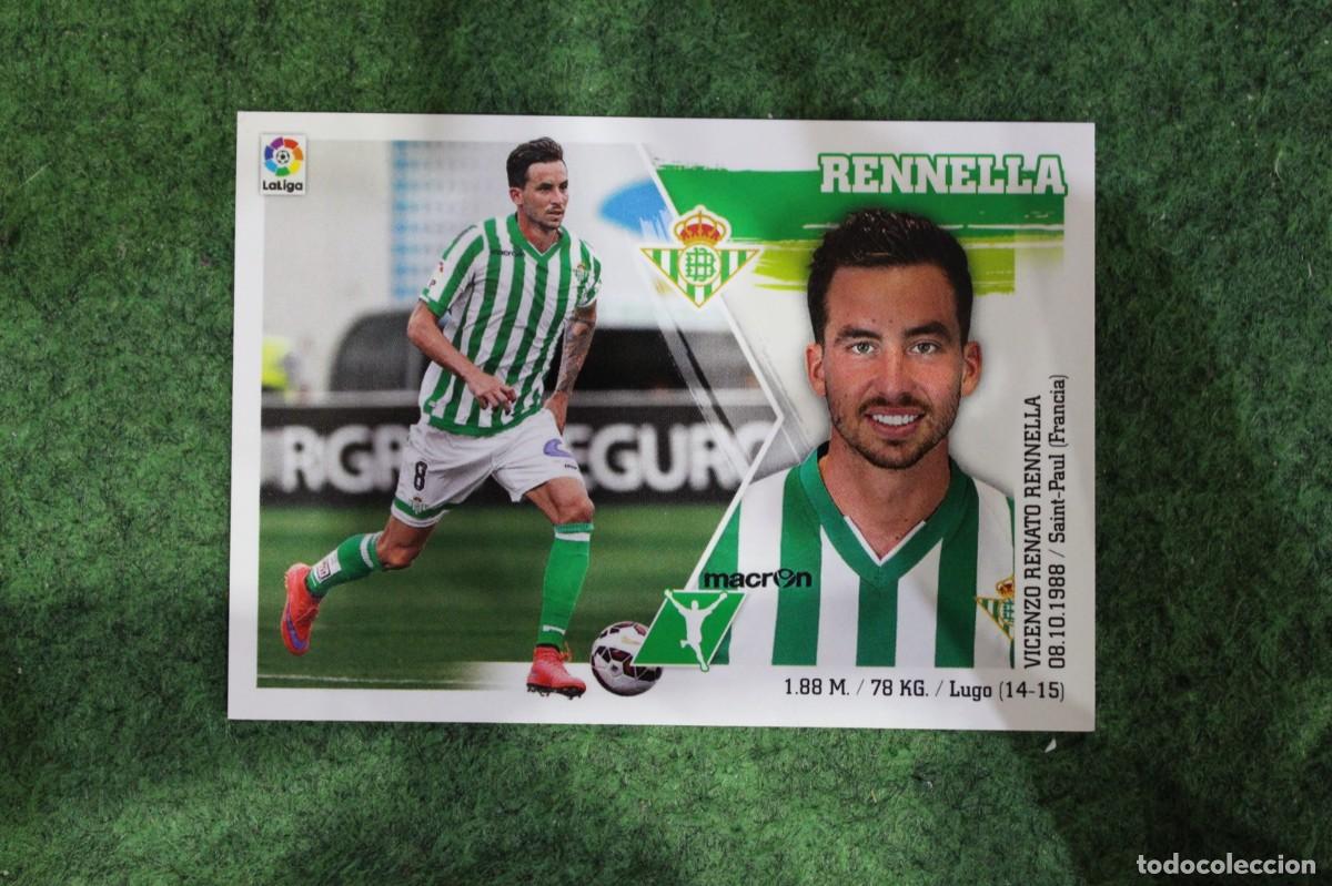 Cromos de f&uacute;tbol: 18 RENNELLA BETIS LIGA ESTE PANINI 2015 2016 LIGA BBVA